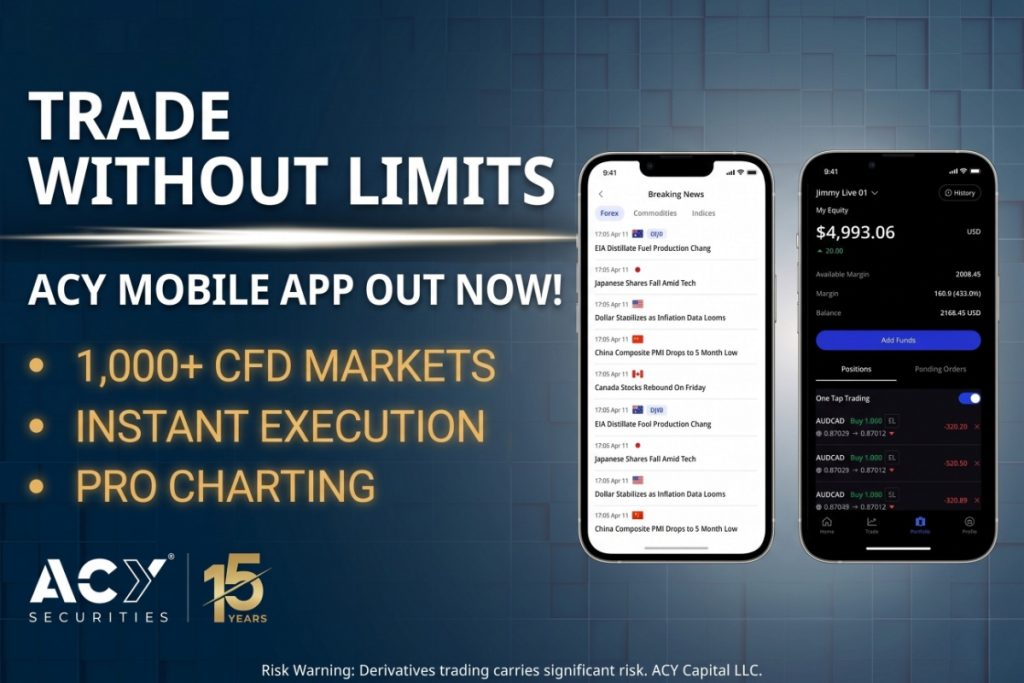 ACY Securities Launches New Mobile Trading App for Global CFD Markets